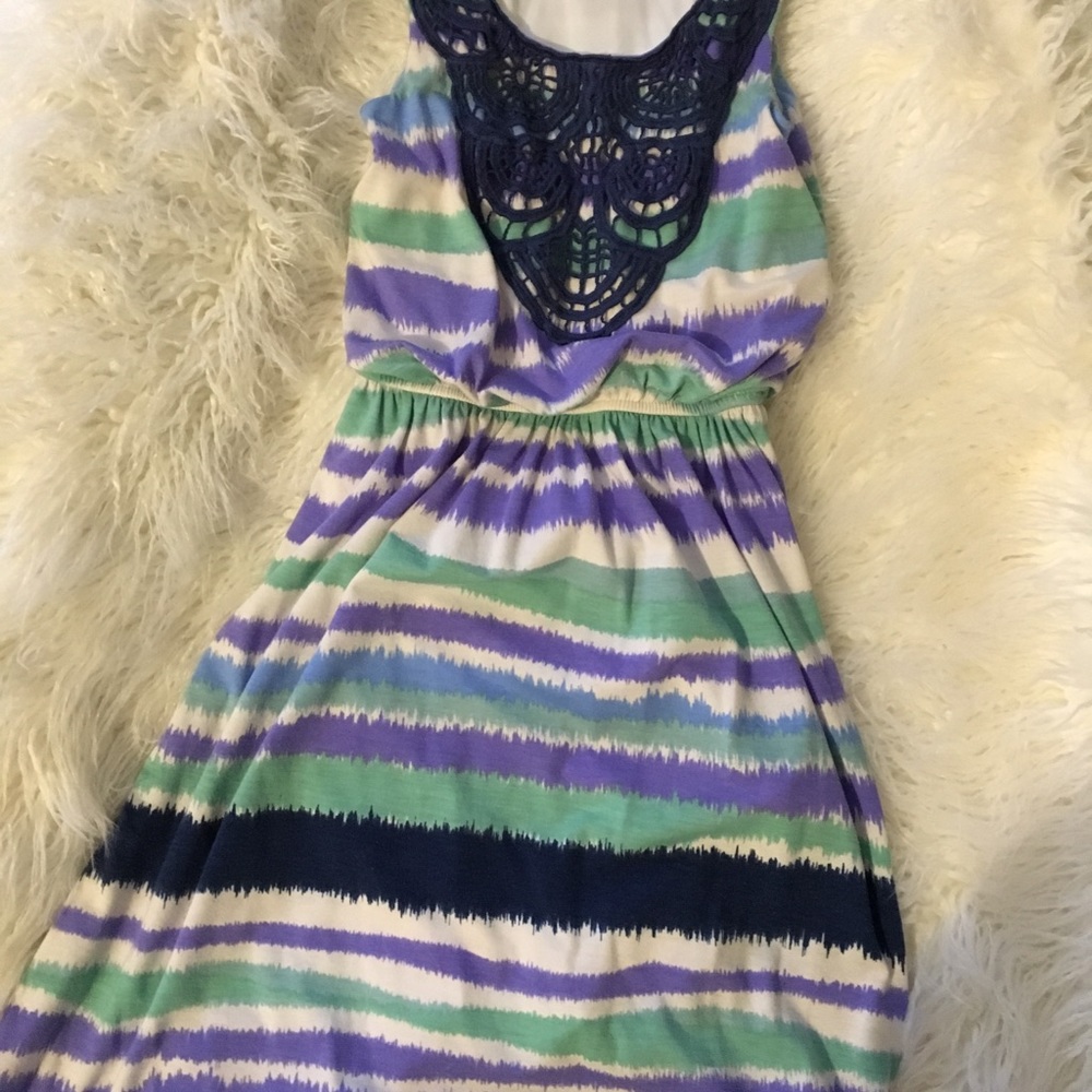 Colorful striped dress